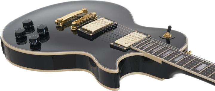 Actual product image Dimavery LP-530 electric guitar, black/gold (Electric guitar)