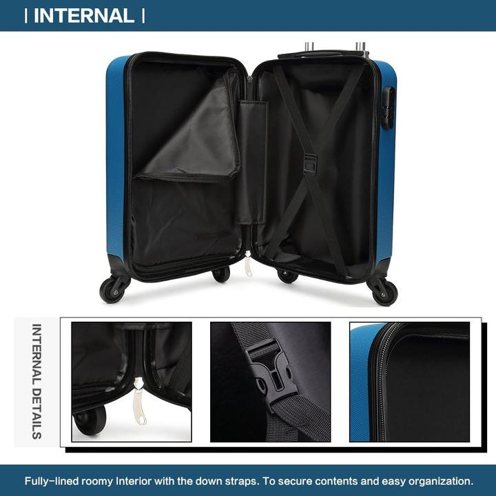 Actual product image Kono Hartschalenkoffer mit 4 Rollen (85 l, M (50 - 90l))