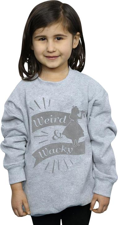 Actual product image Disney Girls Alice In Wonderland Weird And Wacky Sweatshirt (116)