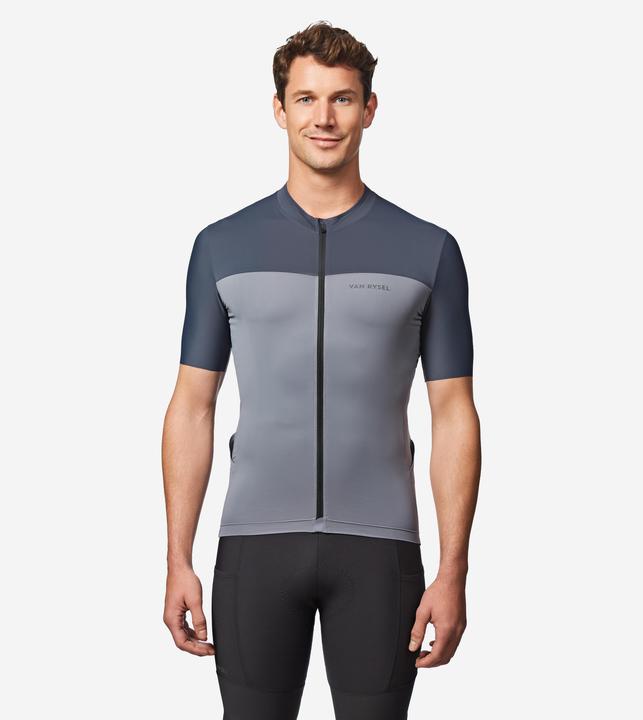 Van rysel Rennrad Fahrradtrikot Sommer kurzarm Herren Slimfit Endurance 2 grau