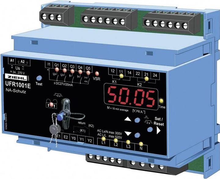 Image du produit Ziehl Relais de tension et de fréquence UFR1001E