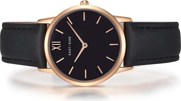 Actual product image Eastside Ladies quartz watch Upper Union genuine leather black - 9762 (Analogue wristwatch, 33 mm)