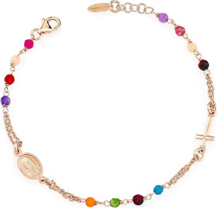 Produktbild Amen Rosary Crystal Cross Armband (18 cm, 925er Silber)