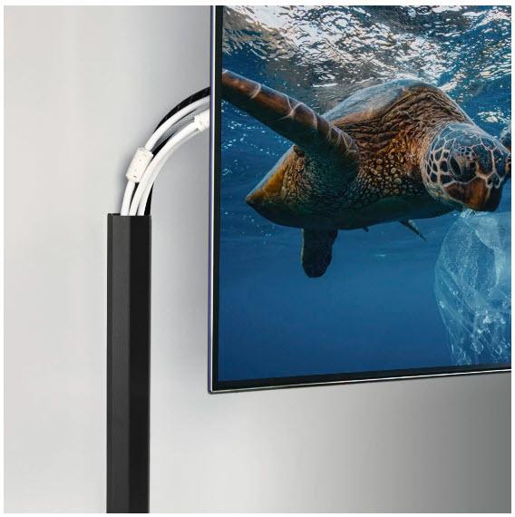 Actual product image Hama Aluminium cable duct, angular, 110 x 5 x 2.6 cm, black (Duct, 110 cm)
