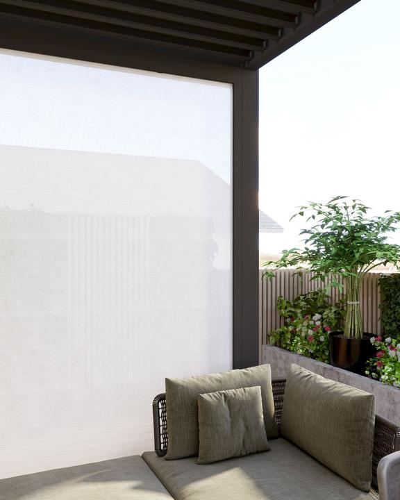 Image du produit Weide Pare-soleil pour pergola Ventaris/Seide 4m Anthracite (400 cm, 10 cm)