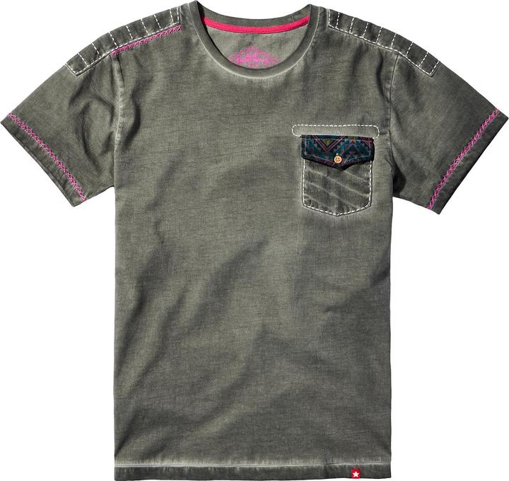 Joe Browns Aztec Trim Acid Wash T-Shirt