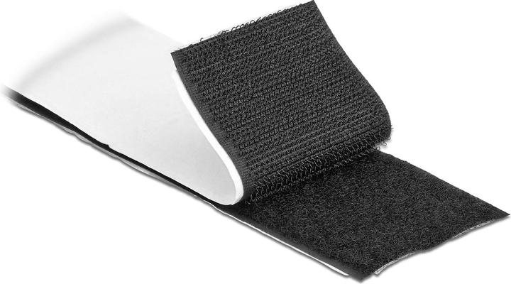 Produktbild Delock Klettband-Rolle 5m x 50 mm Haft und Flauschband Schwarz (50 mm)