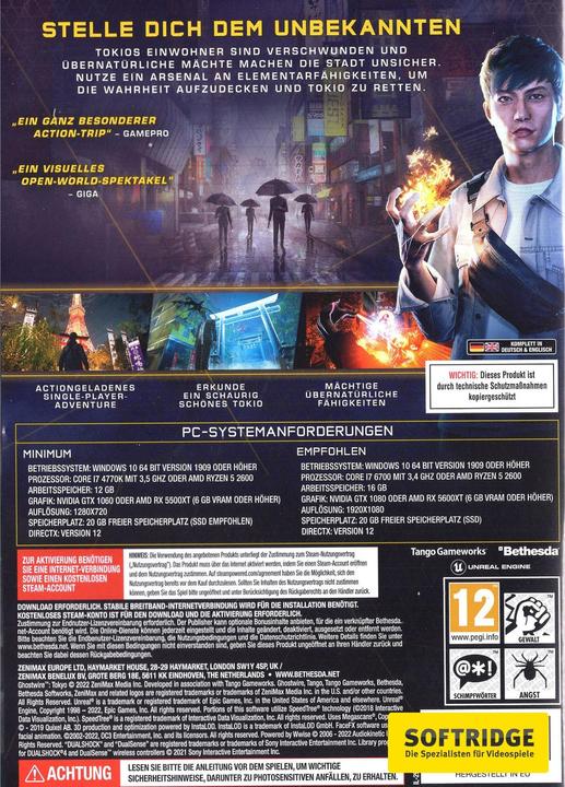 Productafbeelding Bethesda Spookdraad: Tokio (PC, DE)