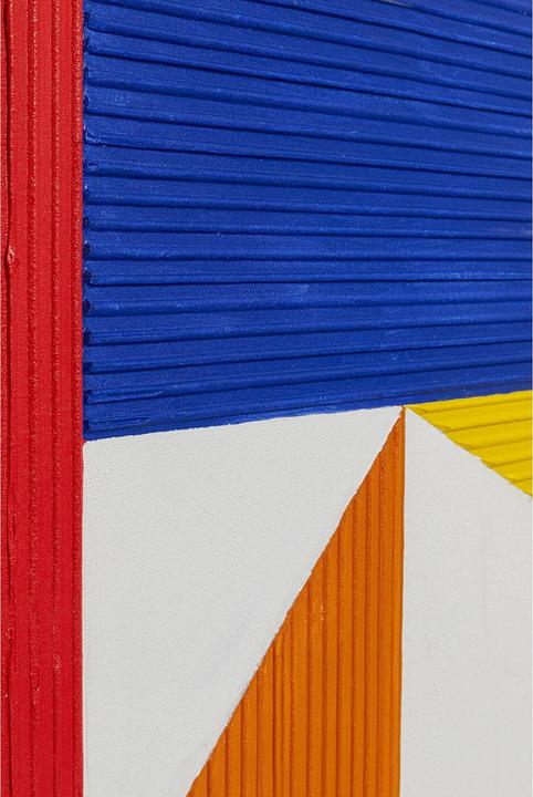 Image du produit Kare Design Leinwandbild Art Triangles Gelb 100x100cm (100 x 100 cm)
