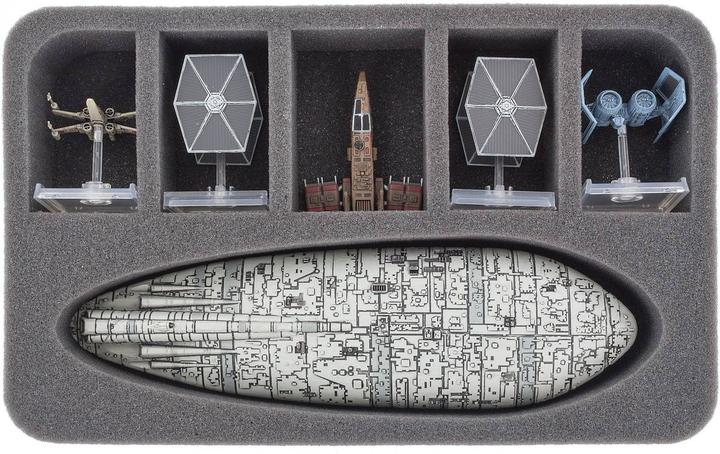 Produktbild Feldherr TRA07 - Transporter mit 2 XL Lagerboxen für Star Wars X-Wing Imperium und Rebellen (Schaumstoff)