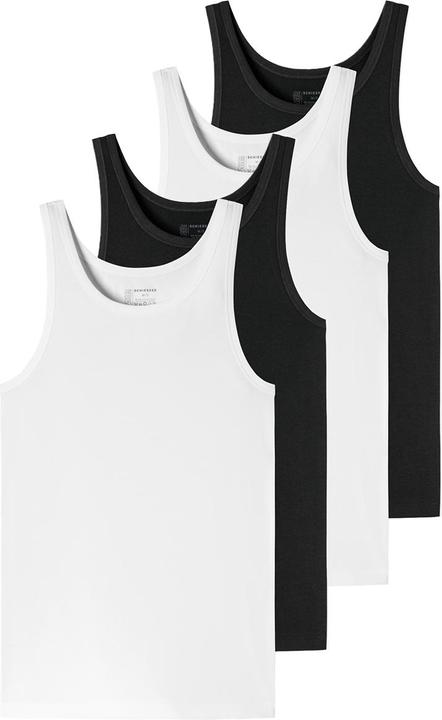 Actual product image Schiesser Pack of 4 95/5 Organic Cotton Undershirt / Tanktop (3XL)