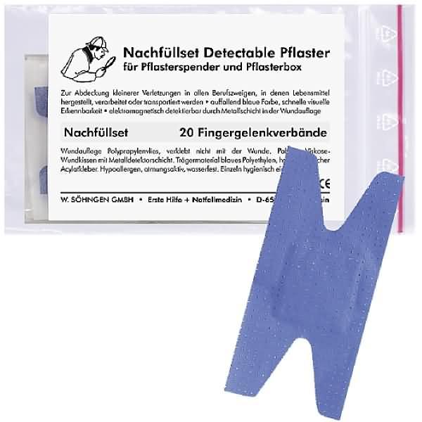 Image du produit Söhngen Recharge pour distributeur de pansements, détectable, pansements pour poignets, 20 pièces, à l'unité (20 x)