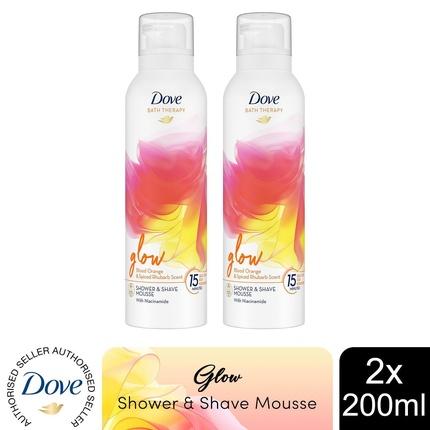 Produktbild Dove Bath Therapy Glow Shower & Shave Mousse with Orange & Rhubarb Scent 200ml (200 ml)