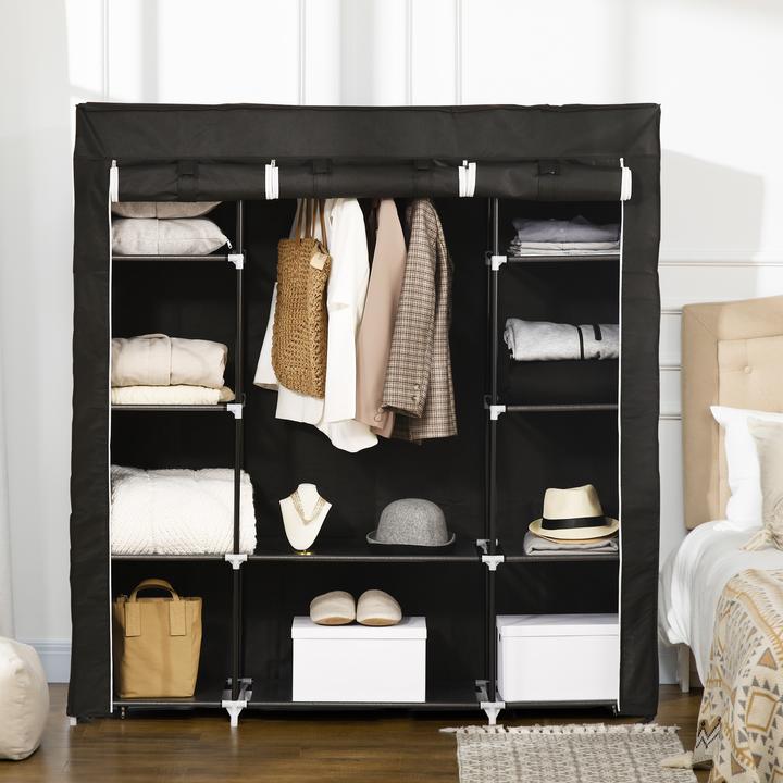Image du produit Homcom Armoire en tissu avec couvercle (150 x 43 x 162,5 cm)