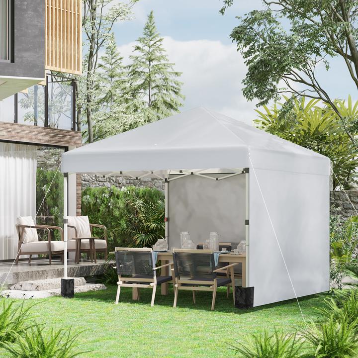 Immagine prodotto Outsunny Padiglione pieghevole con accessori (297 cm, 297 cm)