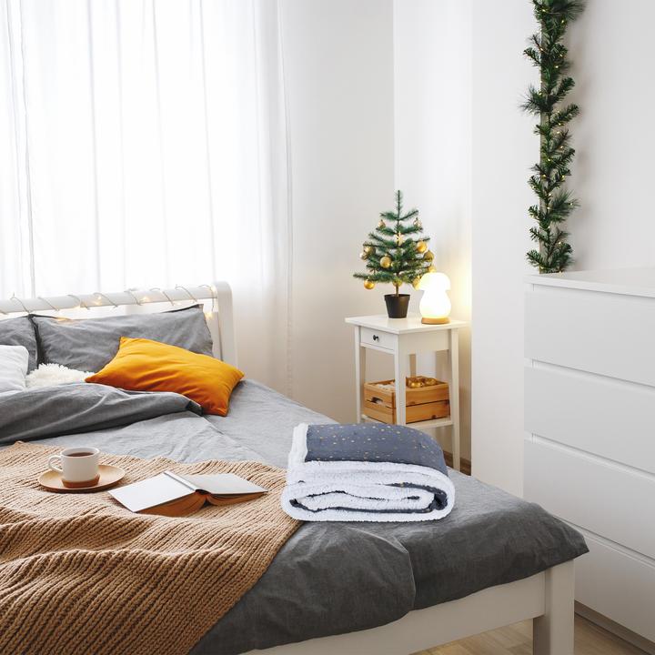 Immagine prodotto Relaxdays Coperta da Divano, Motivi Dorati (150 x 200 cm)