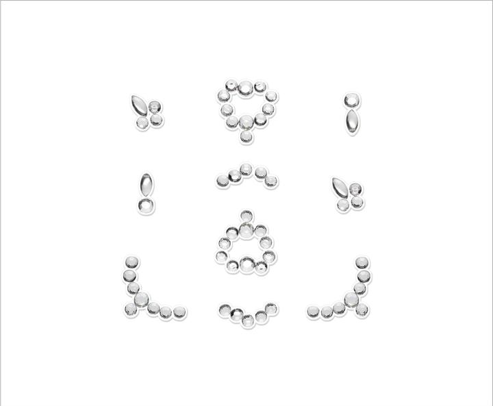 Actual product image essence 3D Nail Jewels (Nail glue, Silver)