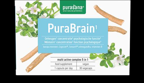 Immagine prodotto Purasana PuraBrain 5 in 1 Complesso Vitaminico Vegetariano 30 Capsule - 19,1 Grammi (Pillole, 19.10 g)