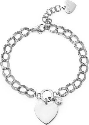 Produktbild Sagapo S'AgapÃµ - Unmissable steel bracelet with a heart My love SYL21 (19.50 cm, Edelstahl)