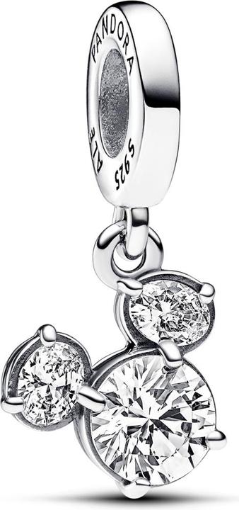 Actual product image Pandora Disney Mickey Mouse Sparkling Head Silhouette Charm (Silver 925)