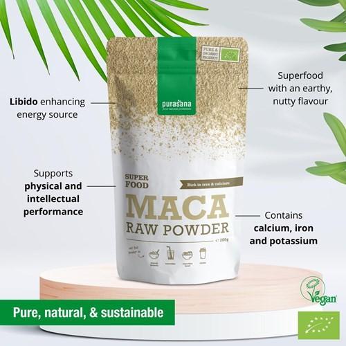 Produktbild Purasana Maca Raw Powder (200g) (1 Stück, Pulver, 200 g)