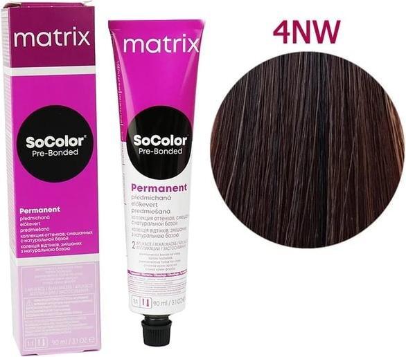 Produktbild Matrix SoColor Pre-Bonded Permanent Blended Collection Cream Haircolor 4NW 4.0