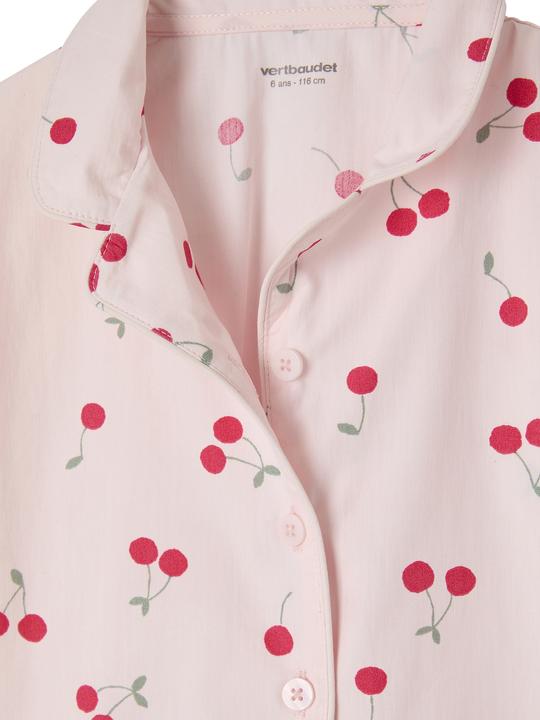 Produktbild Vertbaudet Mädchen Schlafanzug aus Popeline CHERRY (92)
