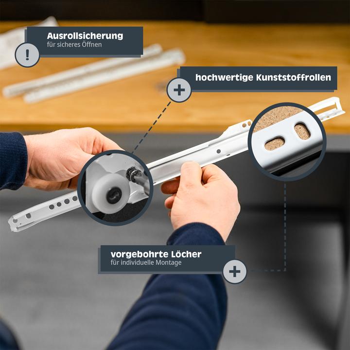 Actual product image Helpmate Rollschubführung