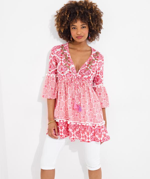 Produktbild Joe Browns Floral Print Tassel Trim Cotton Tunic (12)