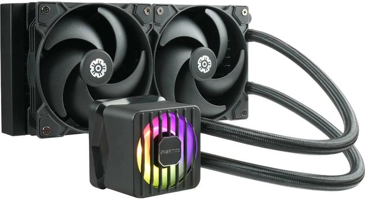 Actual product image Enermax LIQMAXFLO SR 240mm CPU AIO liquid cooler - Xtreme dual chamber PWM pump