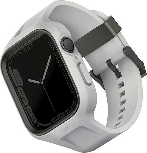 Image du produit Uniq pasek Monos 2in1 Apple Watch Strap + Case Series 4/5/6/7/8/SE/SE2 44/45mm. szary/chalk grey (Matières plastiques, TPU, PC)