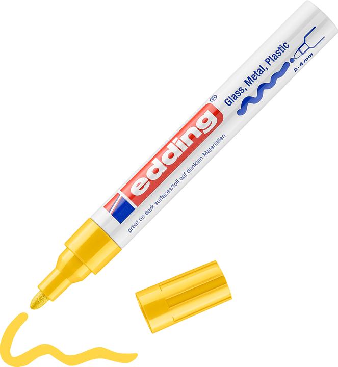 Actual product image Edding Gloss varnish marker (Yellow, 4 mm, 1 x)