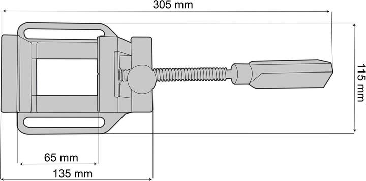 Image du produit Paulimot Bohrmaschinen-Schraubstock mit Schnellverstellung 70 mm Backenbreite (65 mm)