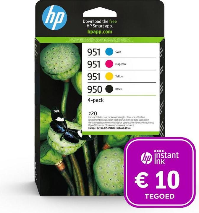 Actual product image HP 950 & 951 - Inktcartridge kleur & zwart + Instant Ink tegoed