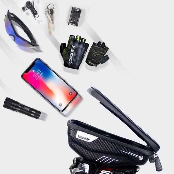 Immagine prodotto Wildman Etui/uchwyt rowerowy S E1 sakwa na ramę czarna/nero (1 l, Borsa portapacchi)