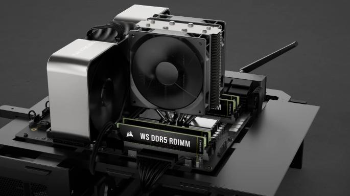 Image du produit Corsair DDR5, 5600MT/s 256GB 8x32GB RDIMM, Hynix Die, Dual Rank, 40-40-40-77, Intel XMP 3.0, WS DDR5 RDIMM (8 x 32GB, 5600 MHz, RAM DDR5, DIMM)