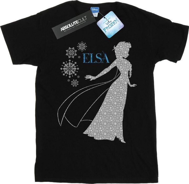 Disney Frozen Elsa Christmas Silhouette TShirt (XXL)