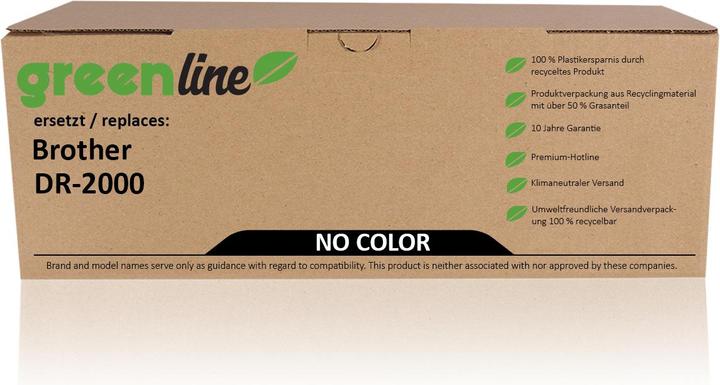Actual product image Inkadoo Trommel greenline ersetzt Brother DR-2000 Trommel, farblos