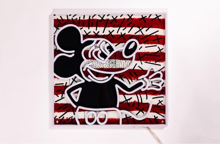 Produktbild YellowPop Keith Haring x Mickey 1, Retro Steifen