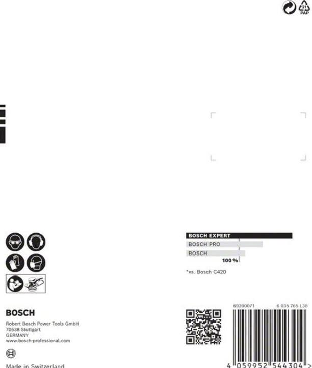 Actual product image Bosch Professional Zubehör Expert C470 Sandpaper multi-hole for random orbital sander, 125 mm, G 40, 5 pcs. (40)