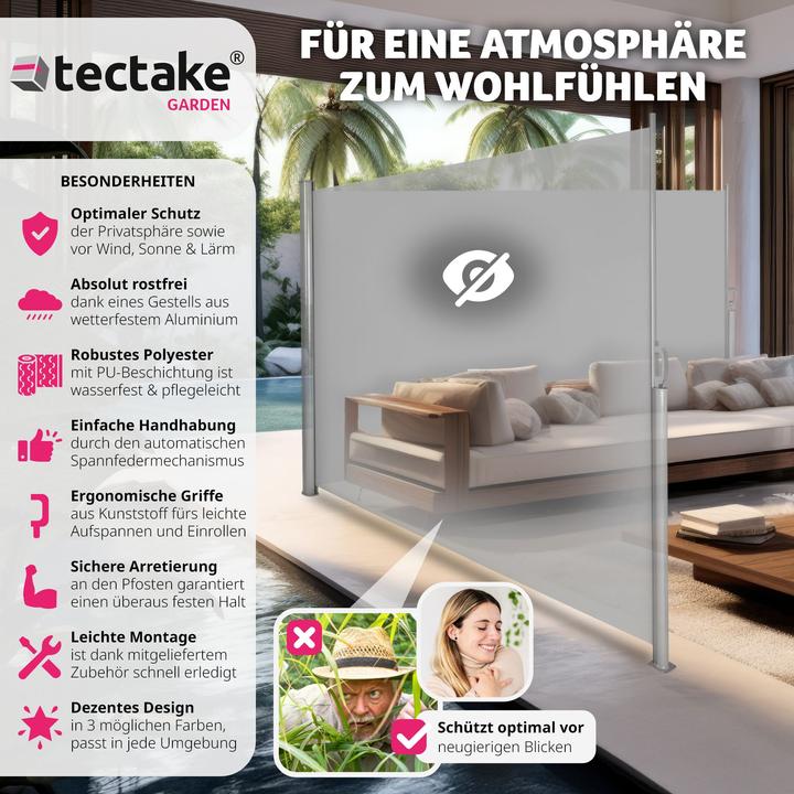 Immagine prodotto tectake Tenda laterale doppia (6 m)