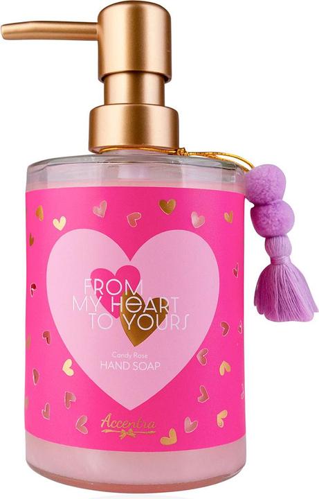 Accentra Seifenspender mit Handseife FROM MY HEART TO YOURS (Flüssigseife, 420 ml)