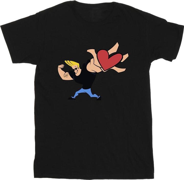Johnny Bravo Heart Present TShirt (S)