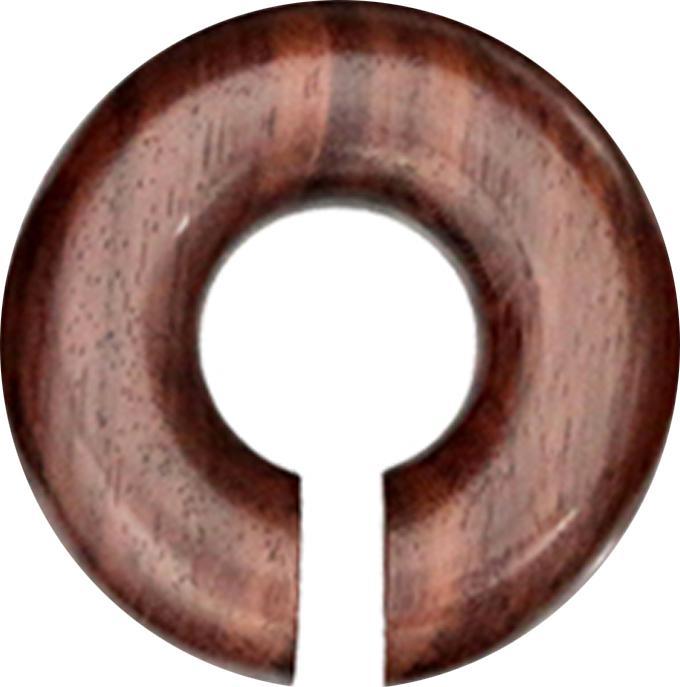 Produktbild Star Piercing Ohrgewicht Donut aus Narra Holz (ohne Messing, Organisch)