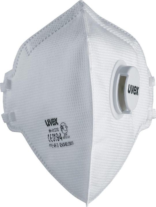Immagine prodotto Uvex Safety silv-Air class.3310 8763310 Maschera per polveri sottili con valvola FFP3 15 pz. DIN (FFP3, 15 x)