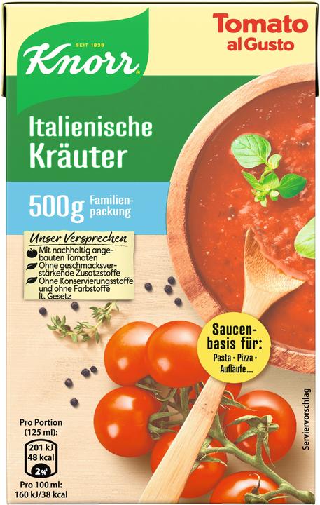 Produktbild Knorr Tomato al Gusto Italienische Kräuter (500 g)