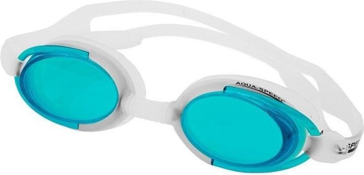 Immagine prodotto Speed Occhialini da nuoto Aqua-Speed Malibu bianco e blu 29 008 (Taglia unica)