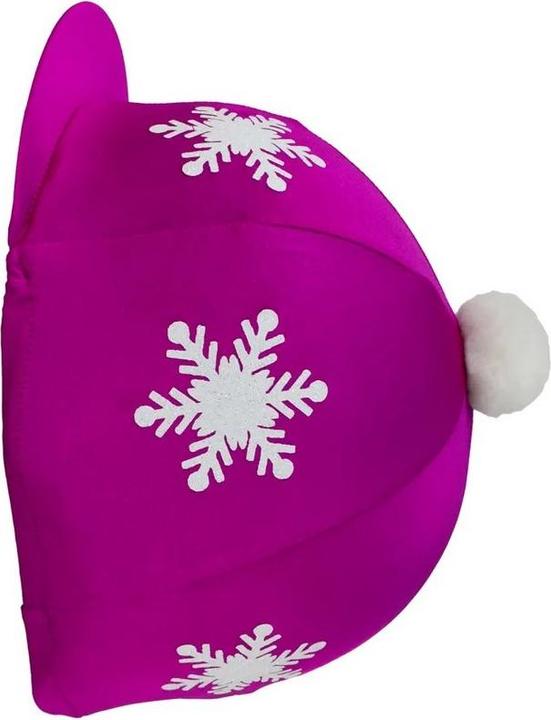 Actual product image Hy Fashion Snowflake with Pom Pom Hat Cover (One size)