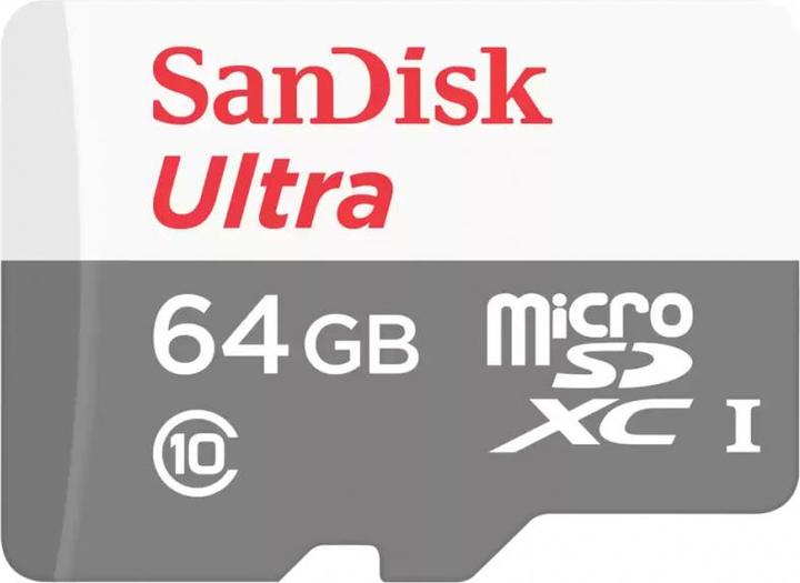 Actual product image SanDisk microSDXC Memory Card Ultra with Adapter, 64Gb, Class 10