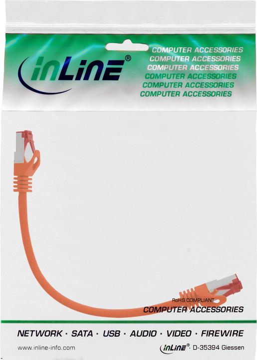 Image du produit InLine Câble de raccordement (S/FTP, CAT6, 0.25 m)